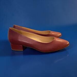 NEW Brick Red Woman's Pumps Heels Shoes Size 10M Casual Business Preppy